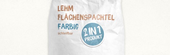Lehm Flächenspachtel Farbig Edelweiß Edelweiss mit Flächenspachtel-Gebinde