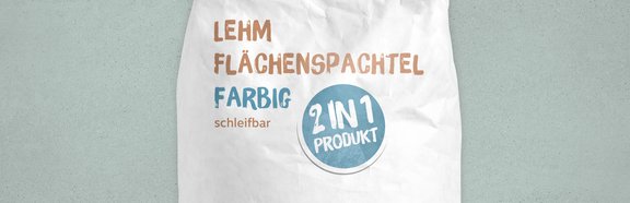 Lehm Flächenspachtel Farbig Muschel Muschel mit Flächenspachtel-Gebinde