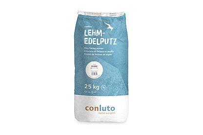 conluto Lehm-Edelputz im 25kg Sack - Farbton Edelweiß