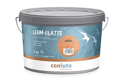 conluto Lehm-Glätte im 5kg Eimer - Farbton Arancio