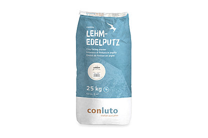 conluto Lehm-Edelputz im 25kg Sack - Farbton Lehmweiß