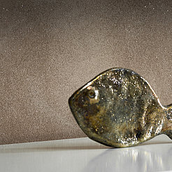 Lehm-Edelputz Glimmer mit Fischdeko