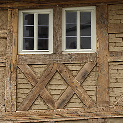 Fachwerkhaus mit Lehmsteinen in Oberursel