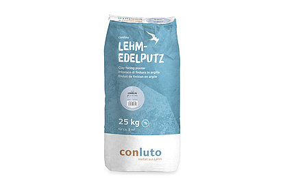 conluto Lehm-Edelputz im 25kg Sack - Farbton Lehmblau