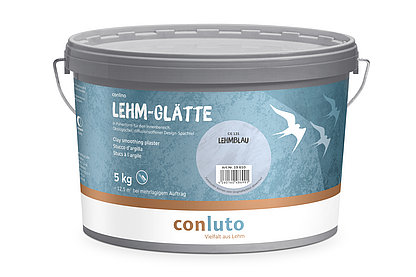 conluto Lehm-Glätte im 5kg Eimer - Farbton Lehmblau