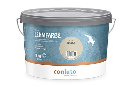 conluto Lehmfarbe im 5kg Eimer - Farbton pompeji