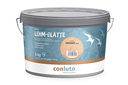 conluto Lehm-Glätte im 5kg Eimer - Farbton Provence rötlich