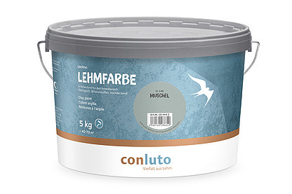 conluto Lehmfarbe im 5kg Eimer - Farbton muschel