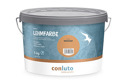 conluto Lehmfarbe im 5kg Eimer - Farbton massada