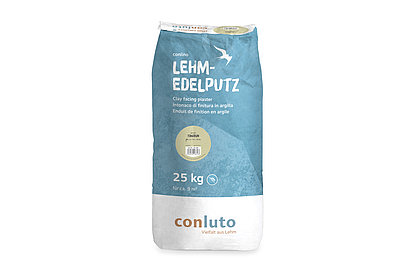 conluto Lehm-Edelputz im 25kg Sack - Farbton Tongrün