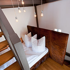 Bettnische im Leuchtturm-Hotel in Dagebüll