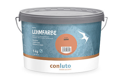 conluto Lehmfarbe im 5kg Eimer - Farbton siena